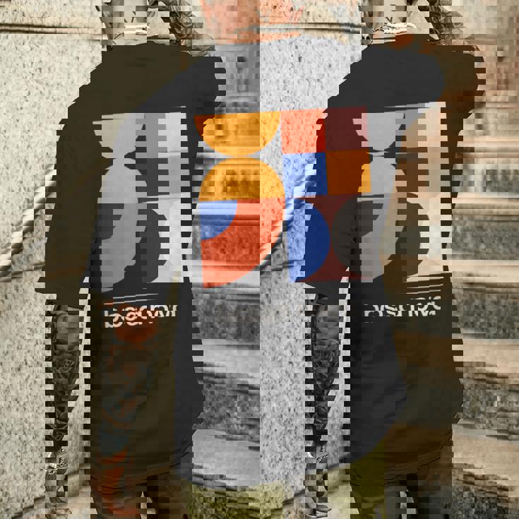 Bossa Nova ブラジル ジャズミュージック ヴィンテージモダンデザインtシャツ メンズTシャツ バックプリント 彼への贈り物