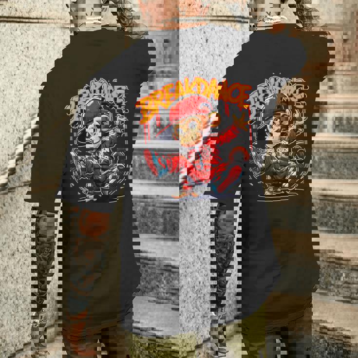 Breakdance ヒップホップ ダンス衣装 モンキー ブレイクダンス メンズTシャツ バックプリント 彼への贈り物