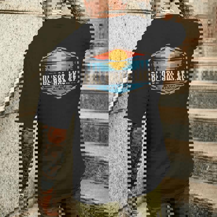 Bull Shoals Lake Arkansas Outdoors Vintage Men's Back Print T-Shirt Gifts for Him