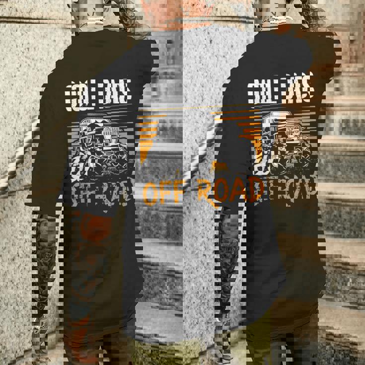 Cool Dads Go Off Road モトクロス レーシング クワッド オフロード レーシング メンズTシャツ バックプリント 彼への贈り物