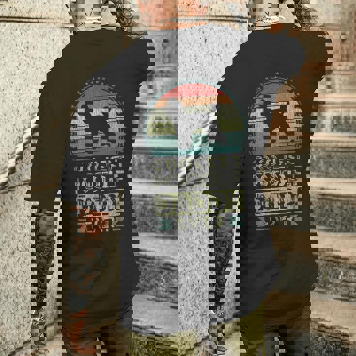 Coolest Poodle Daddy Ever Father's Day Dad メンズTシャツ バックプリント 彼への贈り物