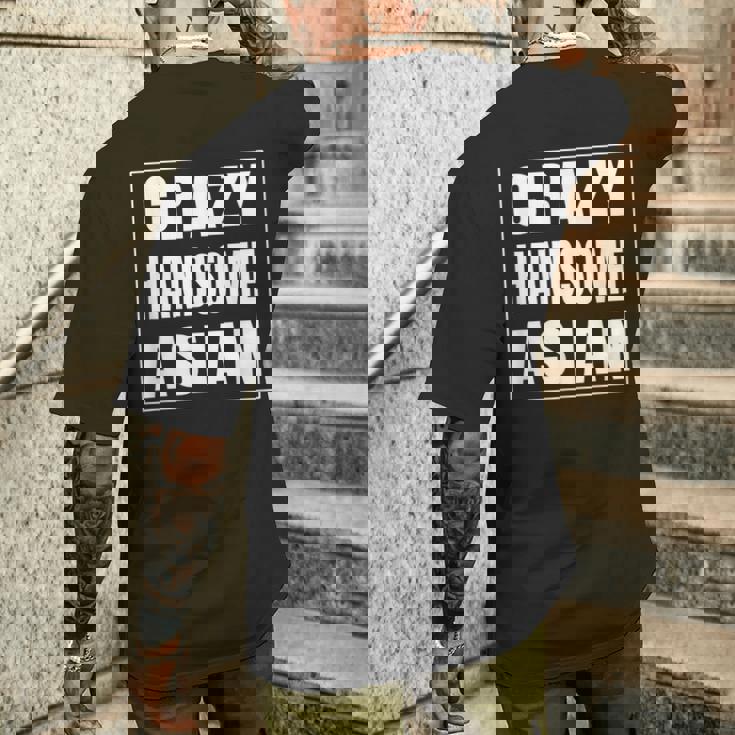 Crazy Handsome アジアンファニーtシャツ メンズTシャツ バックプリント 彼への贈り物