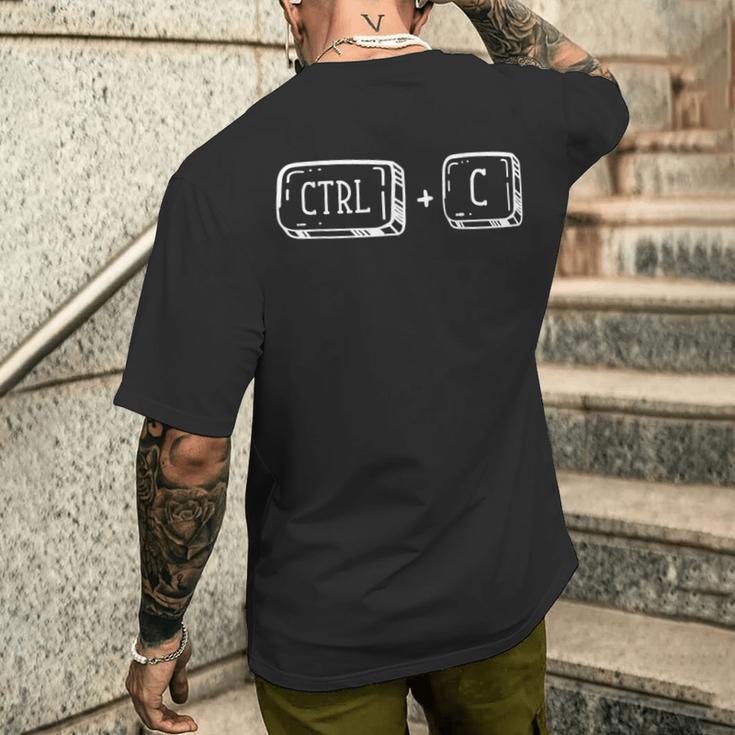 Ctrl C Matching Family Copy Paste Ctrl C Ctrl V Men's Back Print T ...