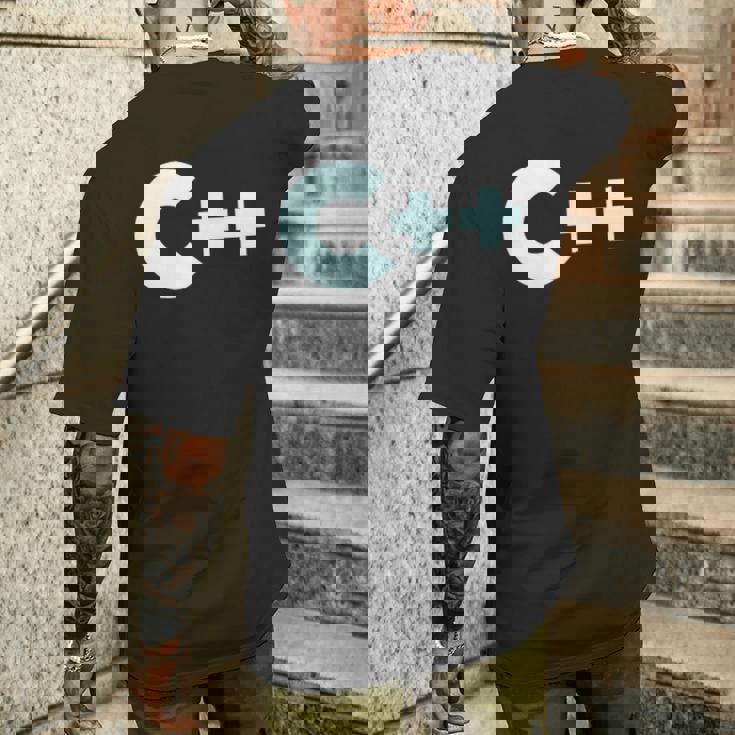 Cプログラマーティー コンピューター開発者 メンズTシャツ バックプリント 彼への贈り物