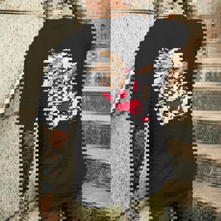 Dabbing Dog Japan サッカーファン ジャージ 日本国旗 フットボール メンズTシャツ バックプリント 彼への贈り物