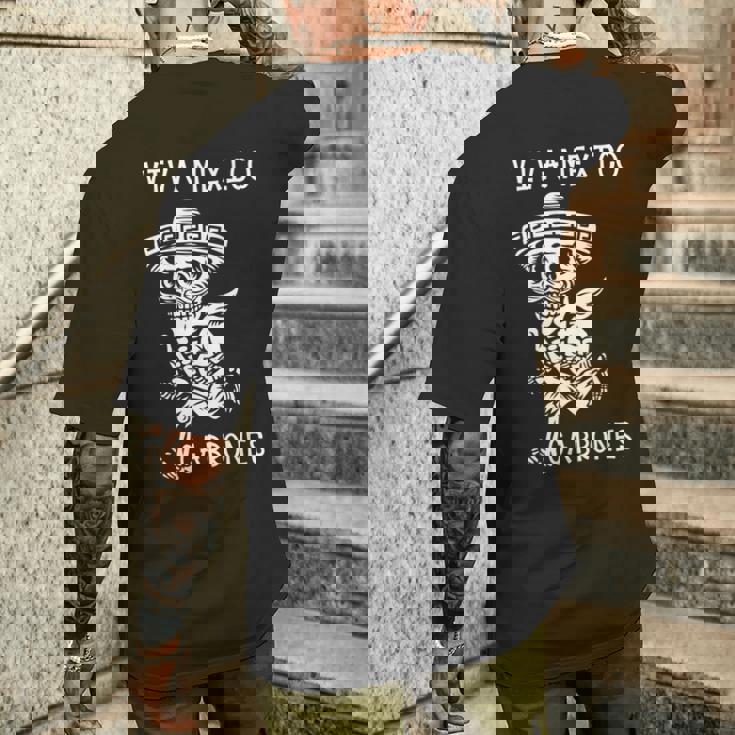 Day Of The Deadiva メキシコ カブロン シュガースカル スケルトン 長袖tシャツ メンズTシャツ バックプリント 彼への贈り物