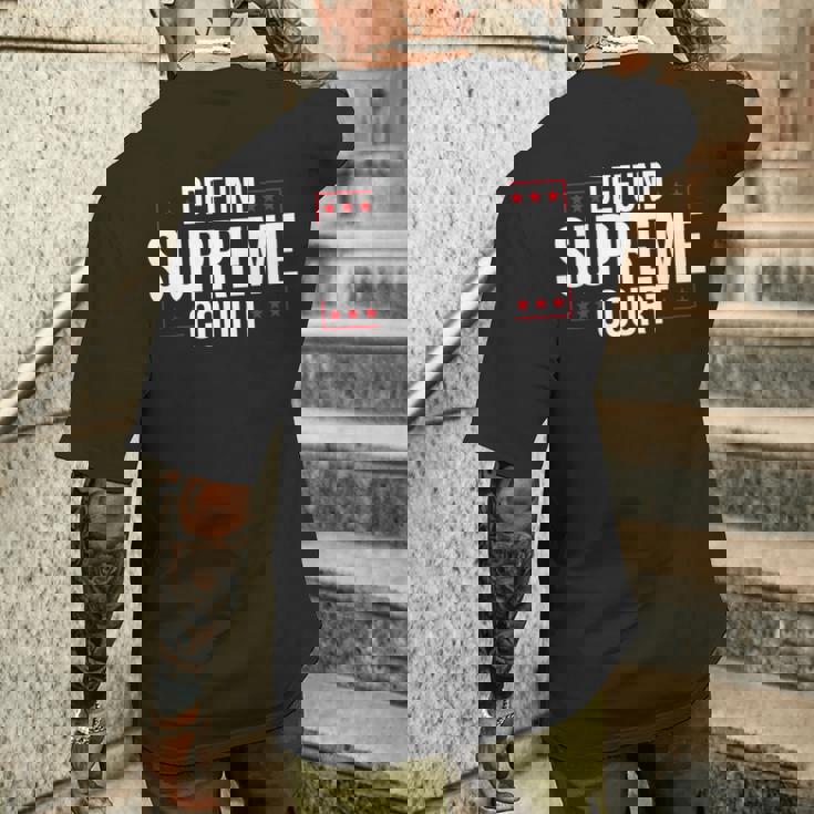 Defundupreme Court 政治的声明 長袖tシャツ メンズTシャツ バックプリント 彼への贈り物