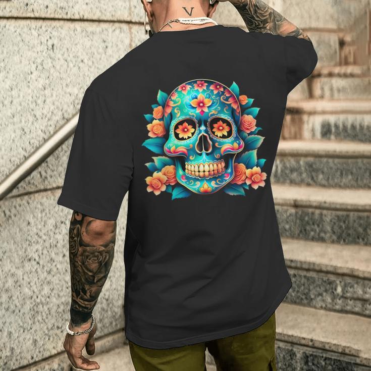 Dia De Los Muertosugarkull Chemise Dia De Los Muertos T-shirt imprimé au dos Cadeaux pour lui