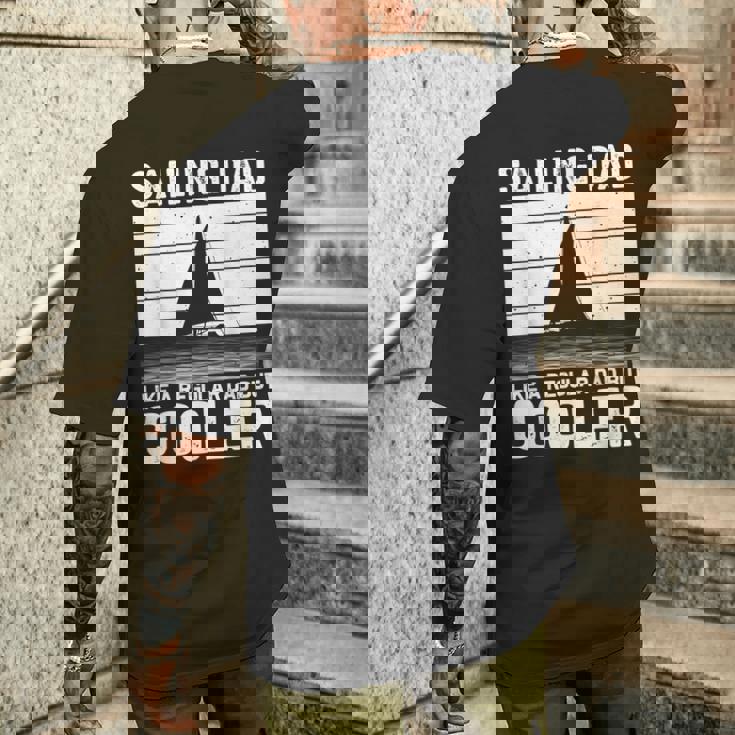 Divertente Regalo Per La Festa Del Papà In Barca Aela Papà Barca Marinaio Uomini T-shirt da uomo con stampa posteriore Regalos para él