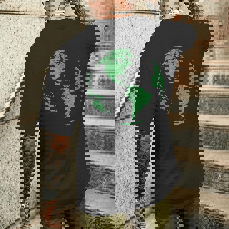 Earth Dayave Our Planet Climate Change 地球儀 世界地図 メンズTシャツ バックプリント 彼への贈り物