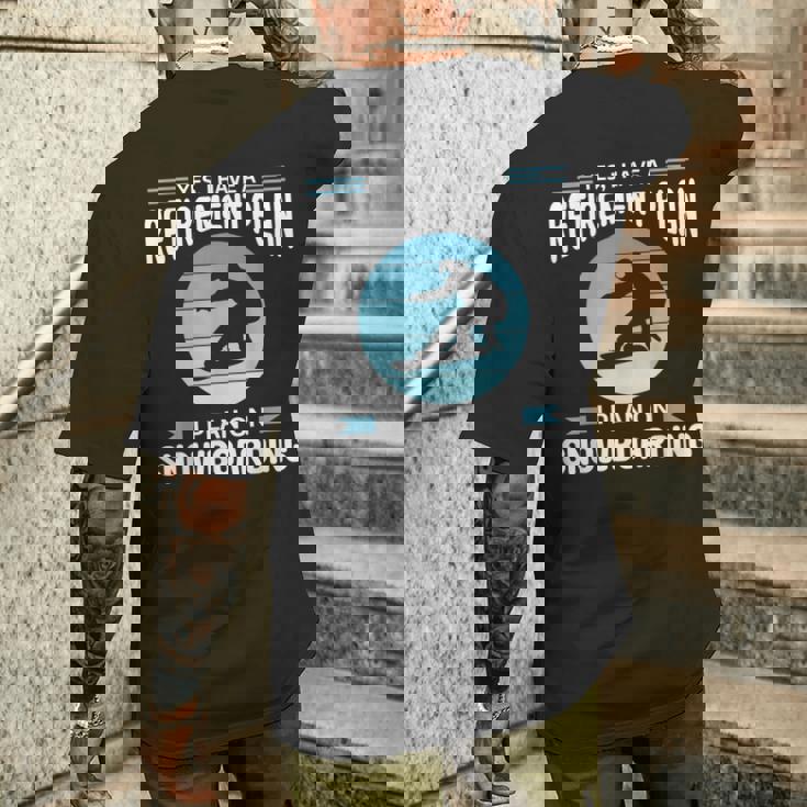 Eatleep スノーボード リピートスノーボード スノボ スノボ メンズTシャツ バックプリント 彼への贈り物