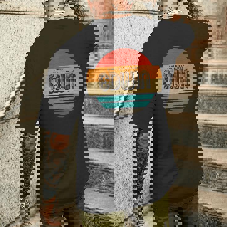 Edwin 名称 レトロ・ヴィンテージ・サンセット 限定版 メンズTシャツ バックプリント 彼への贈り物