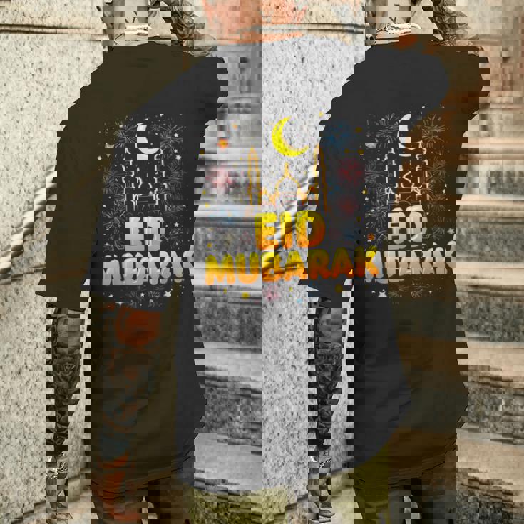 Eid Mubarak メンズTシャツ バックプリント 彼への贈り物