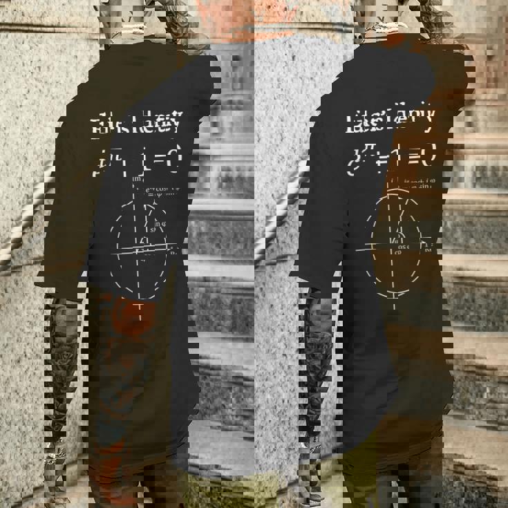 Euler's Identity Complex 数学教師 オタクギフト メンズTシャツ バックプリント 彼への贈り物