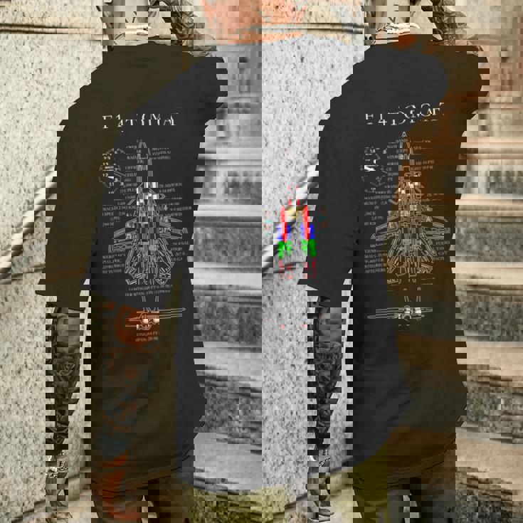 F-14 Tomcatpecs シャツ 長袖tシャツ メンズTシャツ バックプリント 彼への贈り物