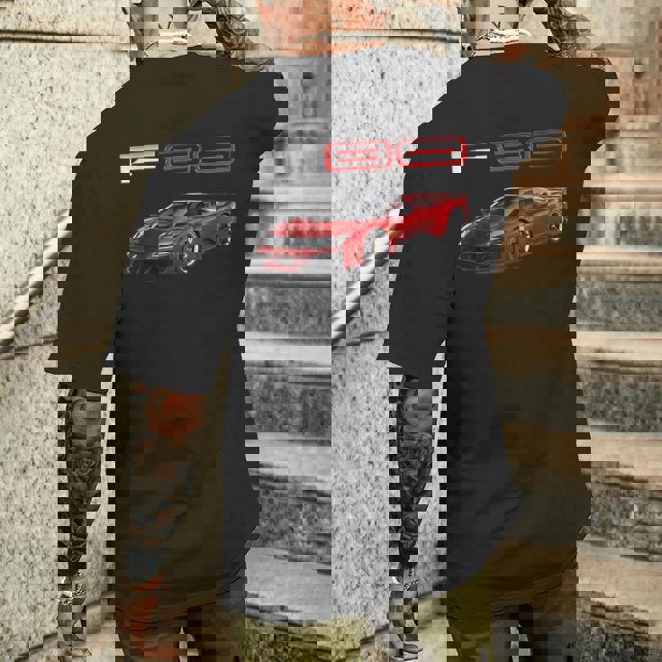F80 イタリア ハイパー カー スー メンズTシャツ バックプリント 彼への贈り物