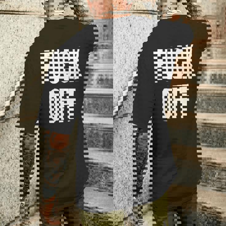 Fack Off – デザイン – Fuck Off メンズTシャツ バックプリント 彼への贈り物