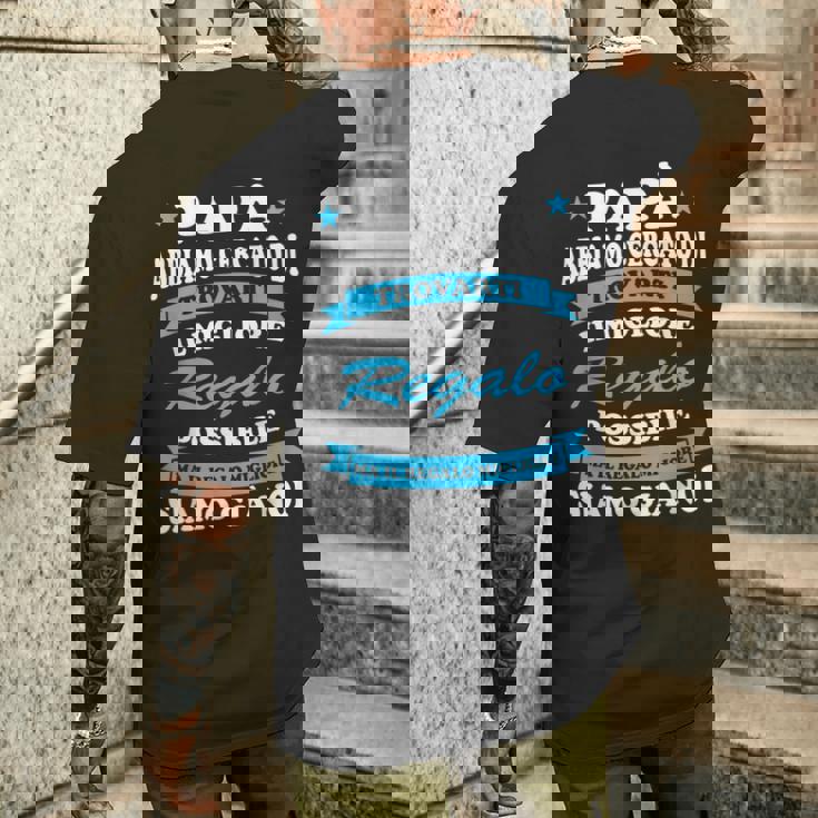 Festa Del Papà Regalo Padre Migliore Papà Del Mondo T-shirt da uomo con stampa posteriore Regalos para él