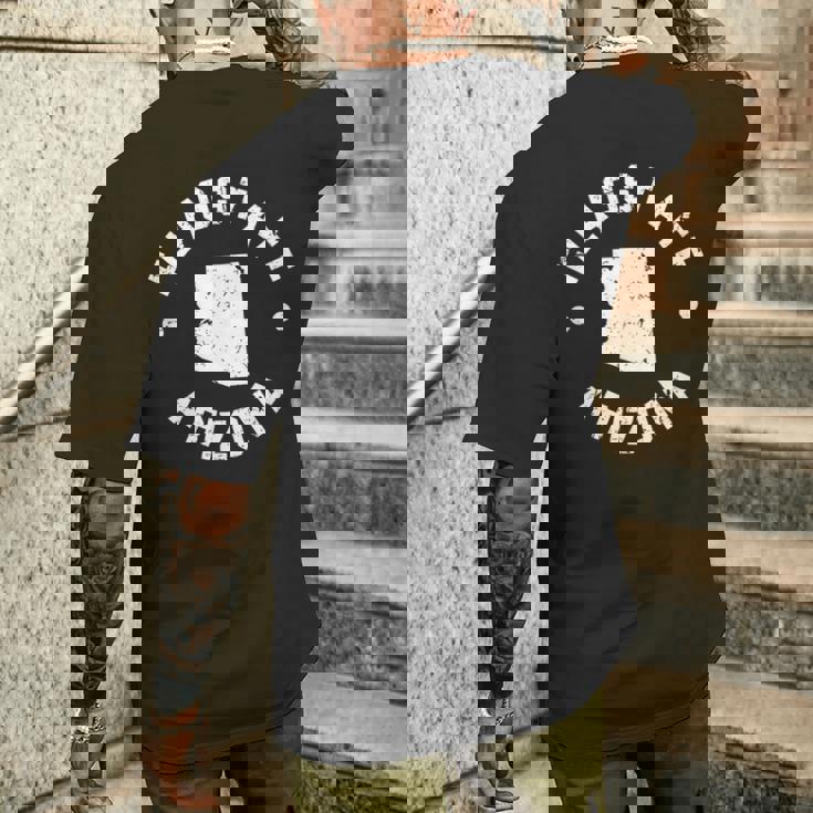 Flagstaff アリゾナギフト Az City メンズTシャツ バックプリント 彼への贈り物