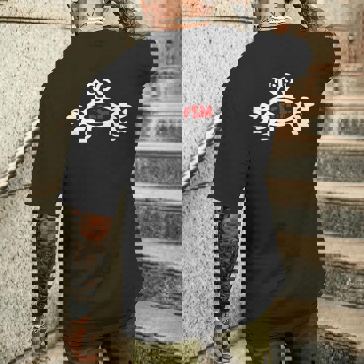 Fsm フライングスパゲッティモンスター メンズTシャツ バックプリント 彼への贈り物