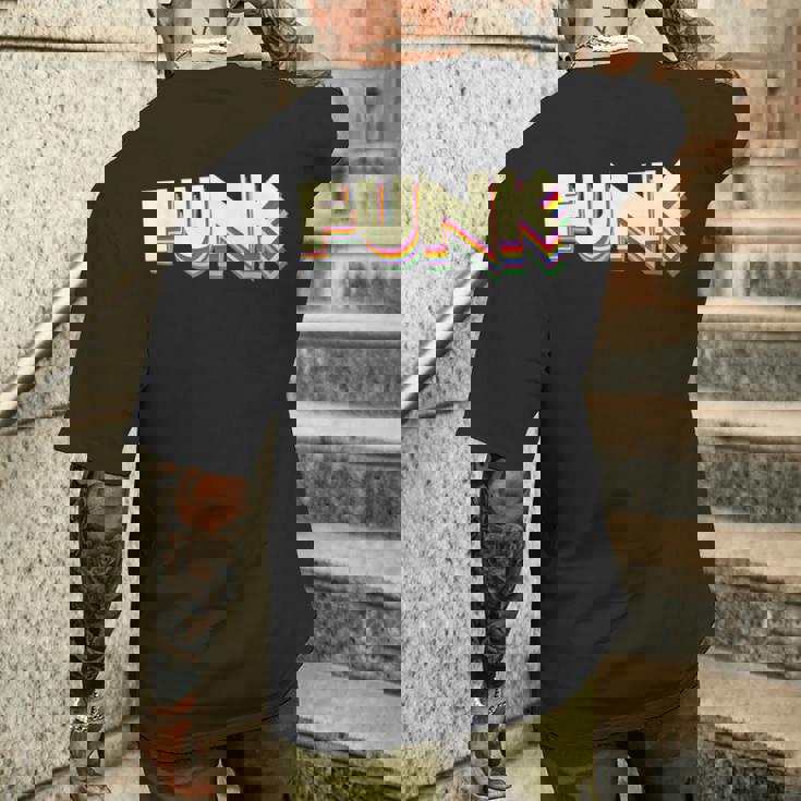 Funk ファンク、ソウル、ジャズ&ヒップホップミュージック ファン向け メンズTシャツ バックプリント 彼への贈り物