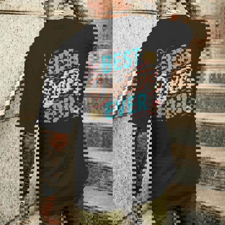 Doctor Memes テキスト Doctors Best Doctor Ever メンズTシャツ バックプリント 彼への贈り物