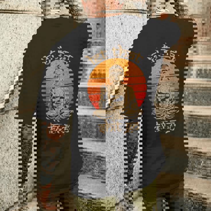 Let Thathit Go ブッダシャツ メンズTシャツ バックプリント 彼への贈り物