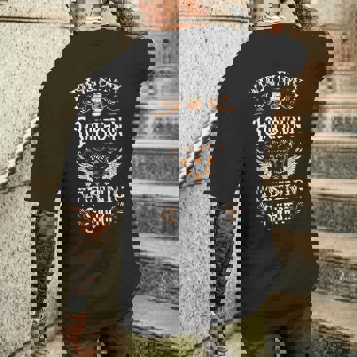 This Is My Bourbonテイスティングウイスキー愛好家へのギフト。 長袖tシャツ メンズTシャツ バックプリント 彼への贈り物