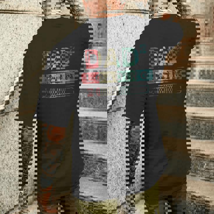 Futuro Papà Gemelliecondo Figlio Papà Alla Potenza Di 2 T-shirt da uomo con stampa posteriore Regalos para él