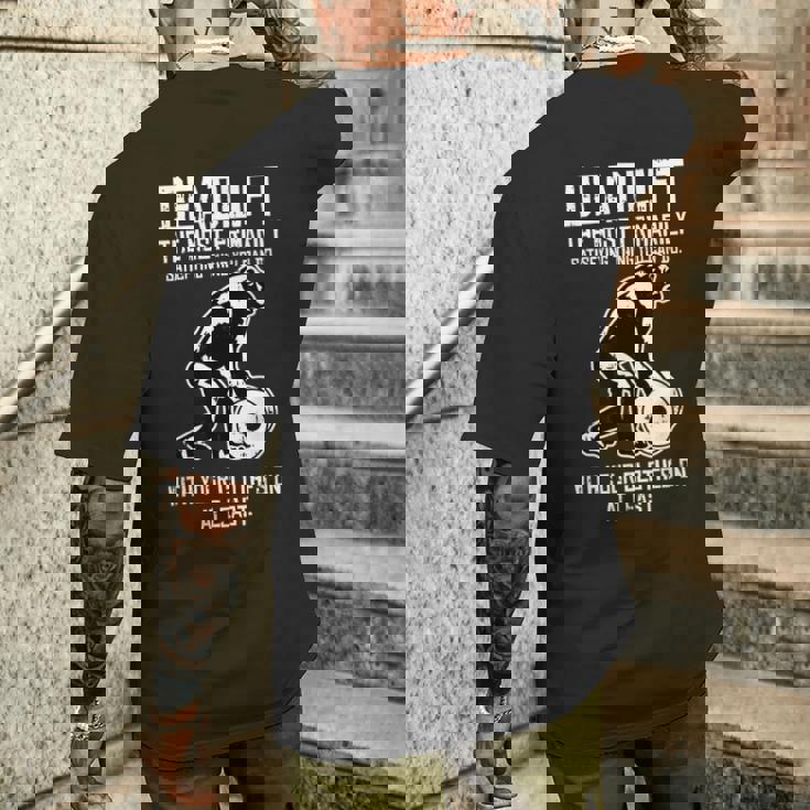 Gorilla Lifting Fitness ファニーデッドリフト ジム ワークアウト メンズTシャツ バックプリント 彼への贈り物