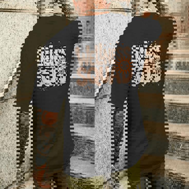 Happy Wellnessquad フィットネス Ot ナースキャンプ Pta PE ジム 部族 メンズTシャツ バックプリント 彼への贈り物