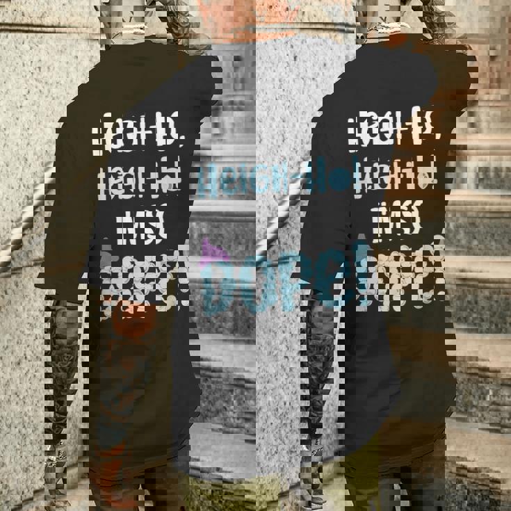 Heigh-Ho Heigh-Ho ランニングマイナー メンズTシャツ バックプリント 彼への贈り物