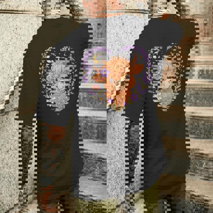 Highland Cow Lavender Heart Scottish Highland Cattle Tank Top Men's Back Print T-Shirt Gifts for Him Highland Cow Lavender Heart Scottish Highland Cattle Tank Top Men's Back Print T-Shirt Gifts for Him