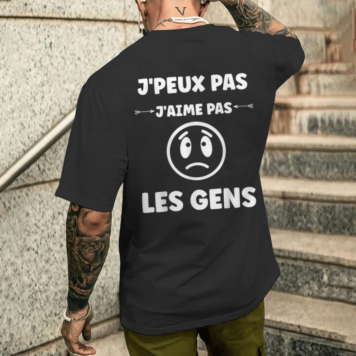 Humoristique Antiocial Humour J'aime Pas Les Gens T-shirt imprimé au dos Cadeaux pour lui