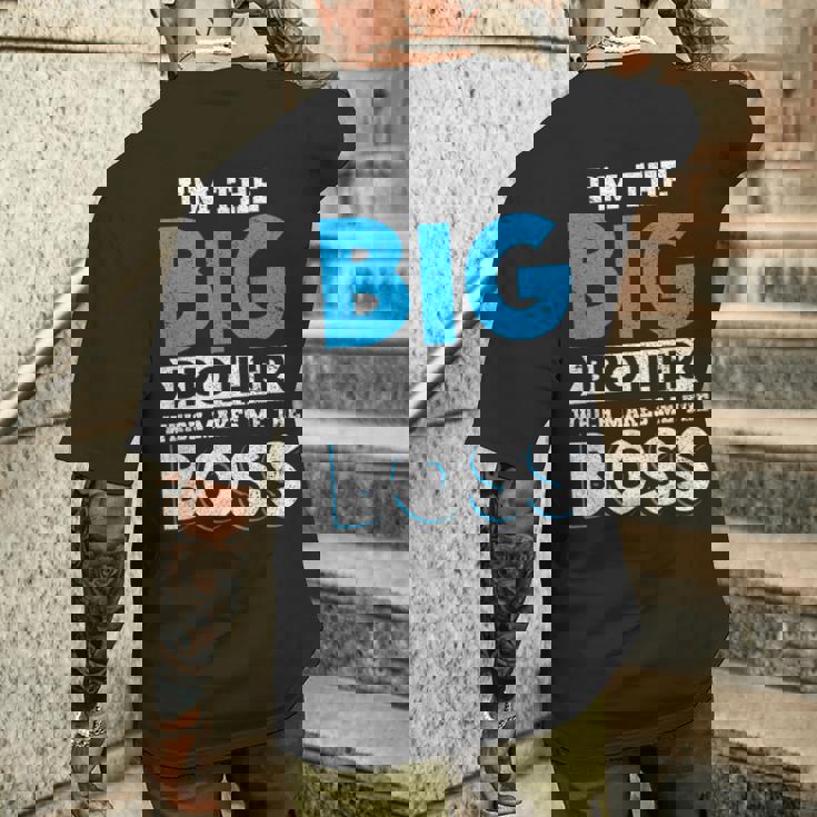 I'm The Big Brother Makes Me The Boss Pregnancy メンズTシャツ バックプリント 彼への贈り物