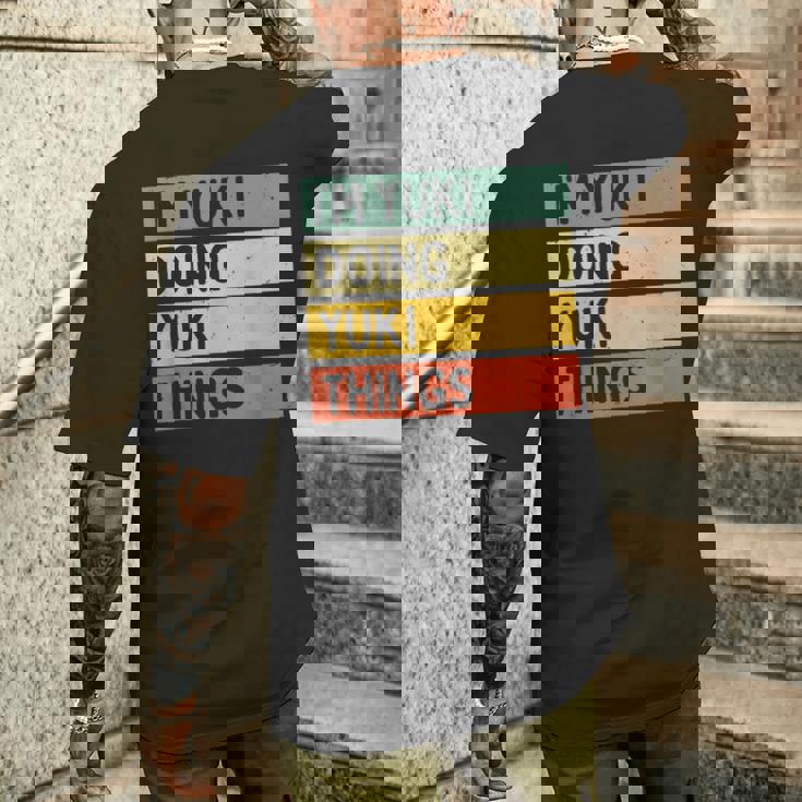 I'm Yuki Doing Yukiシングス 面白い 名言 メンズTシャツ バックプリント 彼への贈り物