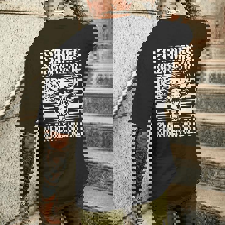 If Genders Confuse You Go Milk A Bull Usa 国旗 アメリカ 長袖tシャツ メンズTシャツ バックプリント 彼への贈り物