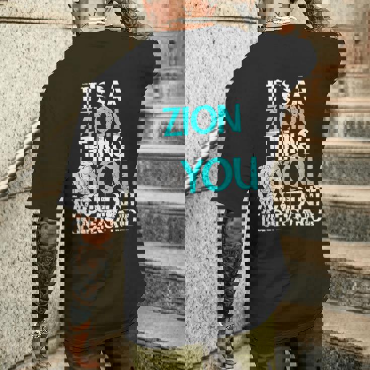 メンズ It's A Zion Thing You Wouldn't Understand メンズTシャツ バックプリント 彼への贈り物