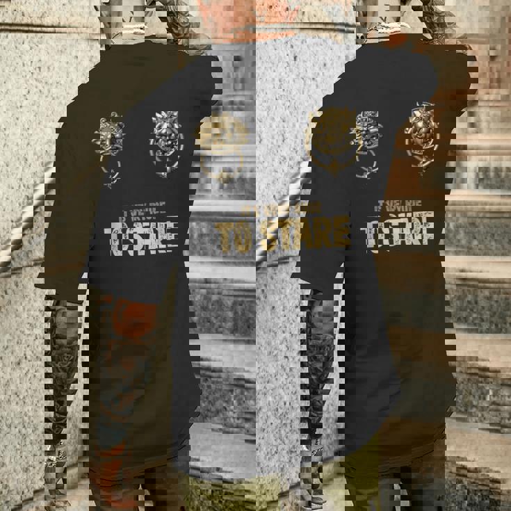 It'sery Rude Totare ラビリンス ドアノッカー メンズTシャツ バックプリント 彼への贈り物