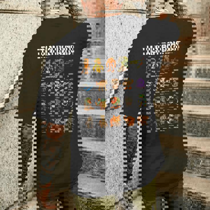 Italian Brainrot 面白いイタリアンブレインロットミームキャラクタ 長袖tシャツ メンズTシャツ バックプリント 彼への贈り物