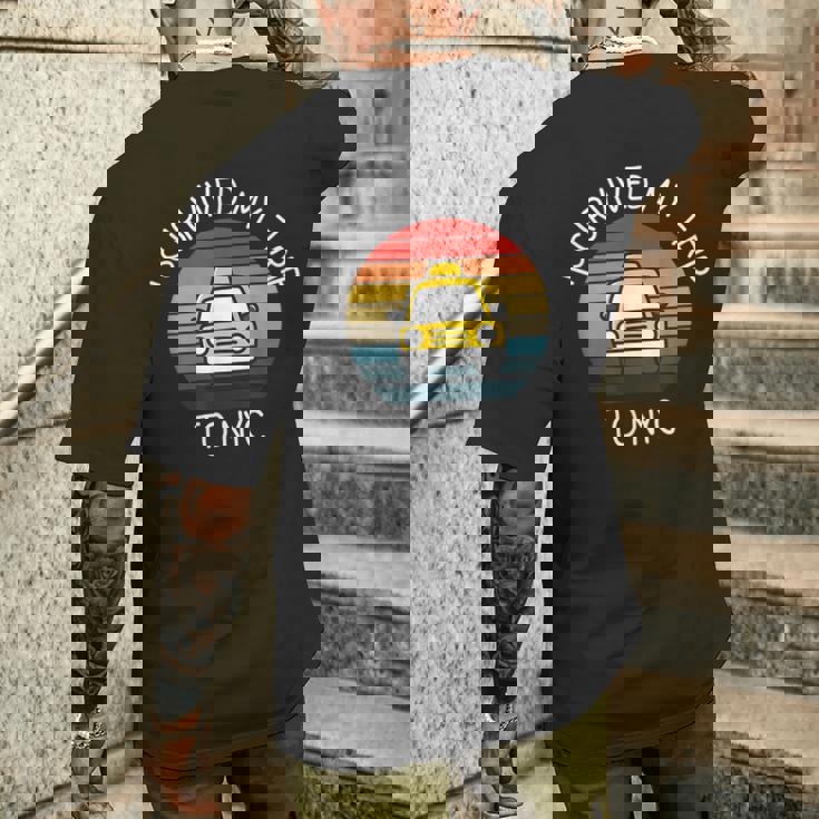 Iurvived My Trip To Nyc ヴィンテージ メンズTシャツ バックプリント 彼への贈り物