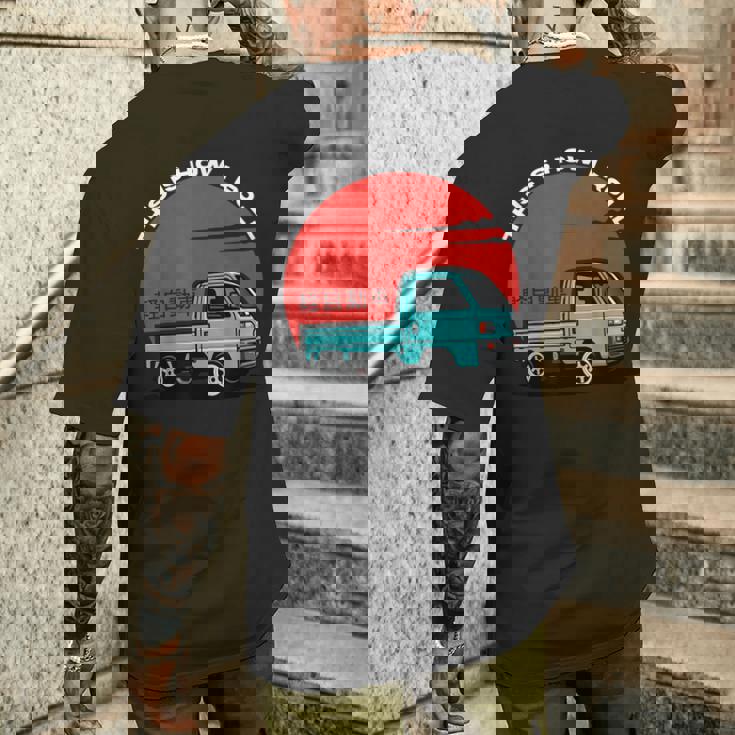 Japan Mini Truck Keiカーキャブオーバーコンパクト4wdオフロードトラック メンズTシャツ バックプリント 彼への贈り物