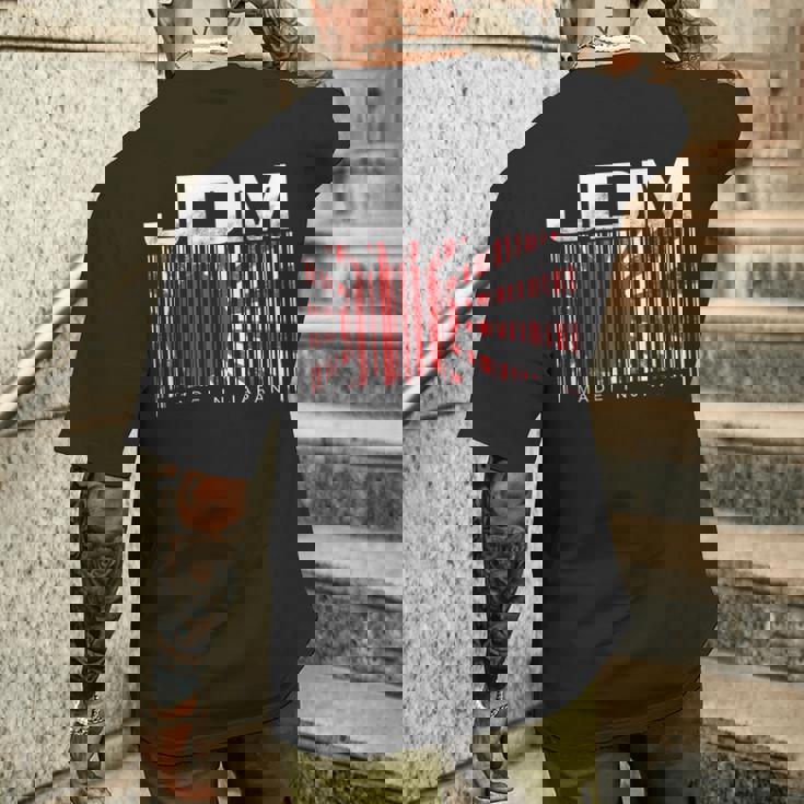 Jdm Barcode Made In Japan モータースポーツ メンズ シャツ メンズTシャツ バックプリント 彼への贈り物