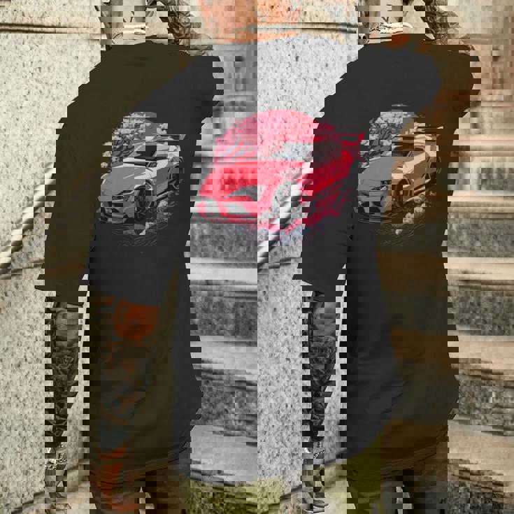 Jdmupra Mk5 Gr 桜 2Jz スタンスグラフィックtシャツ 長袖tシャツ メンズTシャツ バックプリント 彼への贈り物