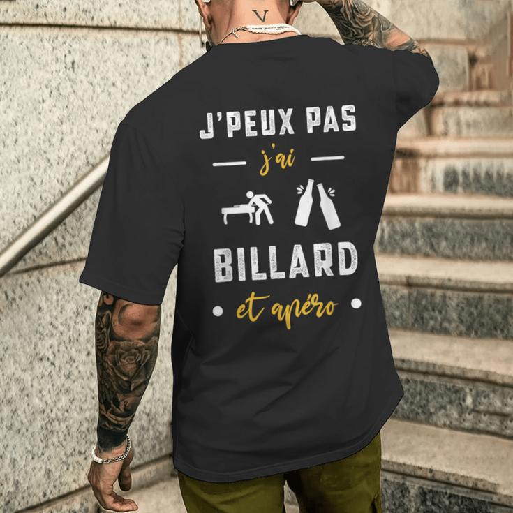 Je Peux Pas J'ai Billard Et Apéro Humour Billard T-shirt imprimé au dos Cadeaux pour lui