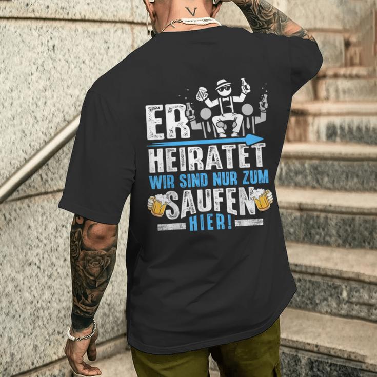 Junggesellenabschied Männer Jga Poltern Herren Jga T-Shirt mit Rückendruck Geschenke für Ihn