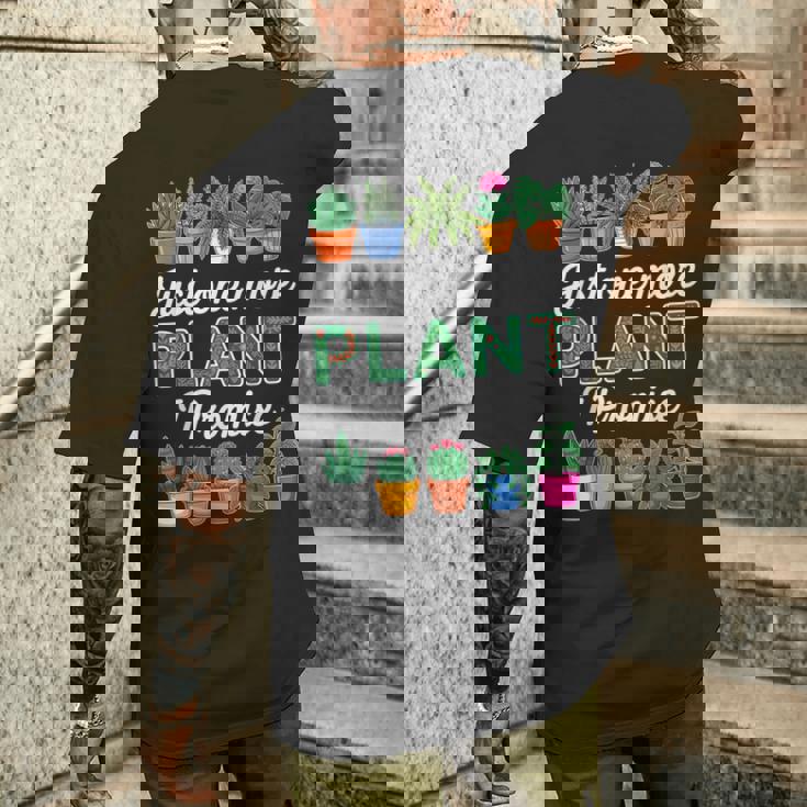 Just One More Plant I Promise Succulent Cactus Lover Men's Back Print T-Shirt Gifts for Him Just One More Plant I Promise Succulent Cactus Lover Men's Back Print T-Shirt Gifts for Him