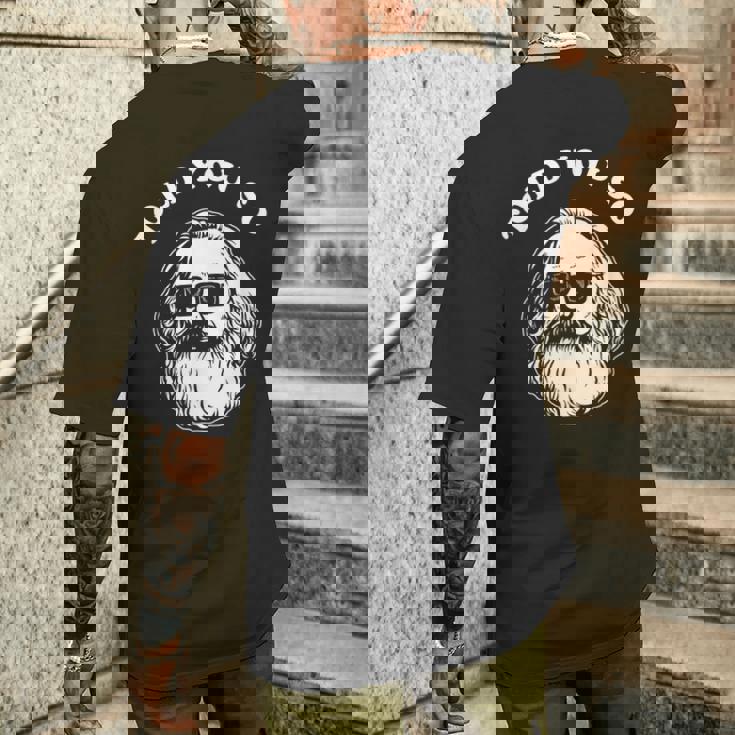 Karl Marx Told Youo 共産主義社会主義マルクス主義 メンズTシャツ バックプリント 彼への贈り物