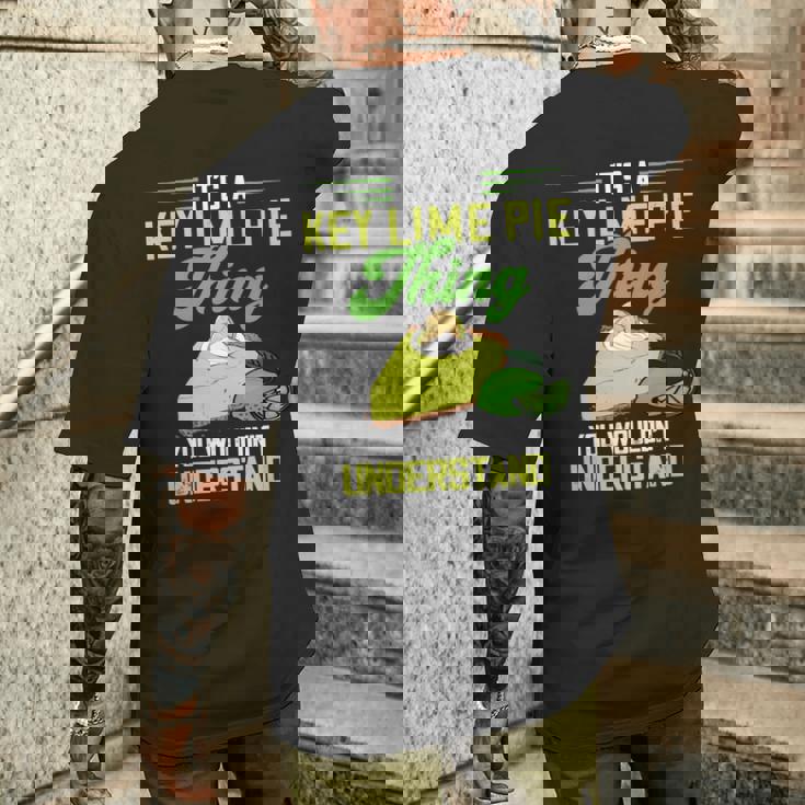 Key Lime Pie Thing レモンパイ デザート タルト フロリダパイ 長袖tシャツ メンズTシャツ バックプリント 彼への贈り物