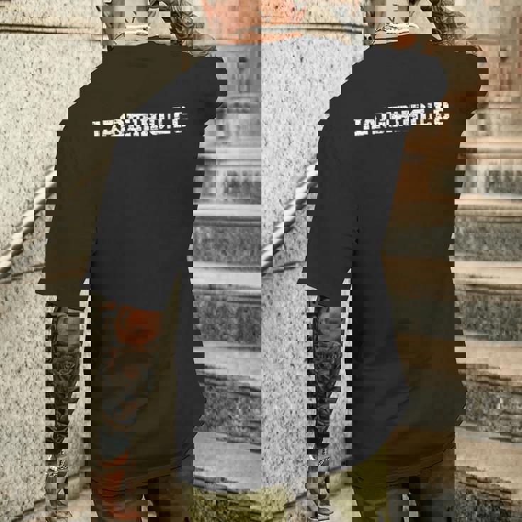 Lager Lovers 'Lagerholic' 格言ラガーデザイン メンズTシャツ バックプリント 彼への贈り物